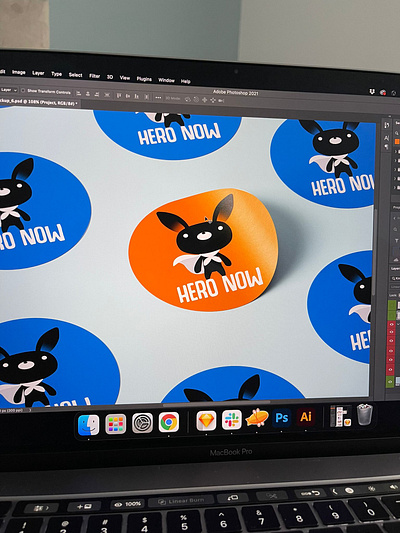 Hero Now branding graphic design logo ui