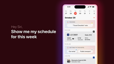 Future of Siri Intents UI ai app intent apple intelligence assistant generative intents ios iphone plan schedule siri sirikit ui ux widget widgets