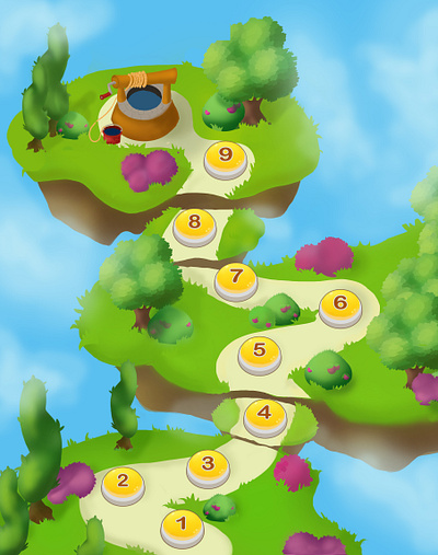 Game map 2d 2d art game art game dev game map illustration