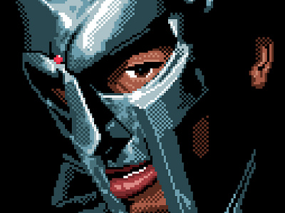 MF DOOM 8bit big pixel design hiphop illustration mf doom music old school pixel pixel art rapper