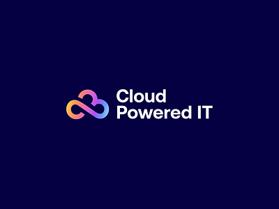 Cloud Power IT Logo branding design graphic design illustrator logo