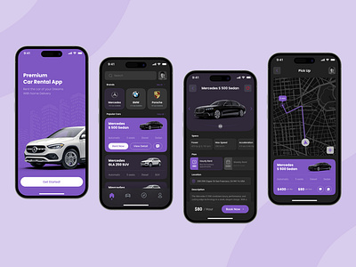 Car Rental App Design carrentalappdesign taxibookingapp taxibookingappdesign uiuxdesign