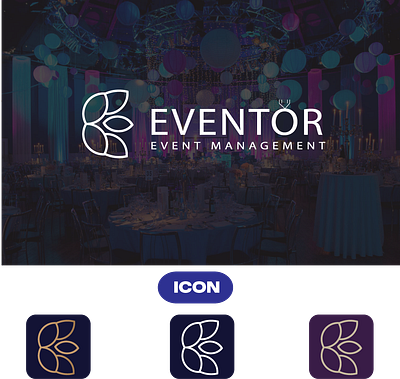 Event Management Logo branding design graphic design illustration logo typography vector