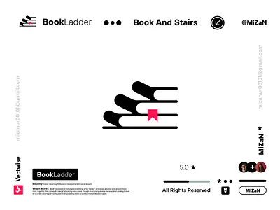 Book Ladder Logo book bookladder logo branding business logo career coaching education graphic design ladder learning logo logo creation logo design logoinspirations minimalist logo stairs