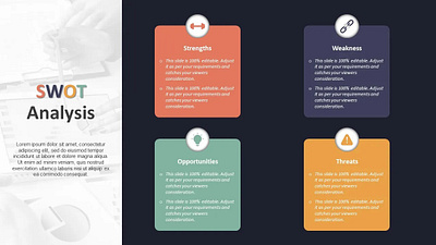 SWOT Analysis PowerPoint Slide creative powerpoint templates design powerpoint design powerpoint presentation powerpoint presentation slides powerpoint templates ppt design presentation design presentation template