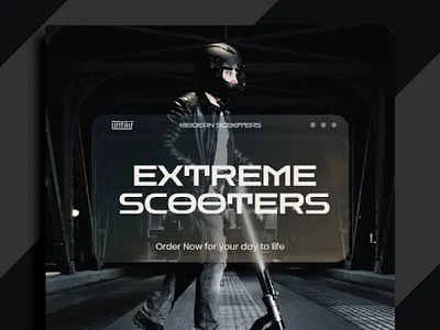 Scooter Social Media Poster Design branding graphic design logo marketing smm social media post