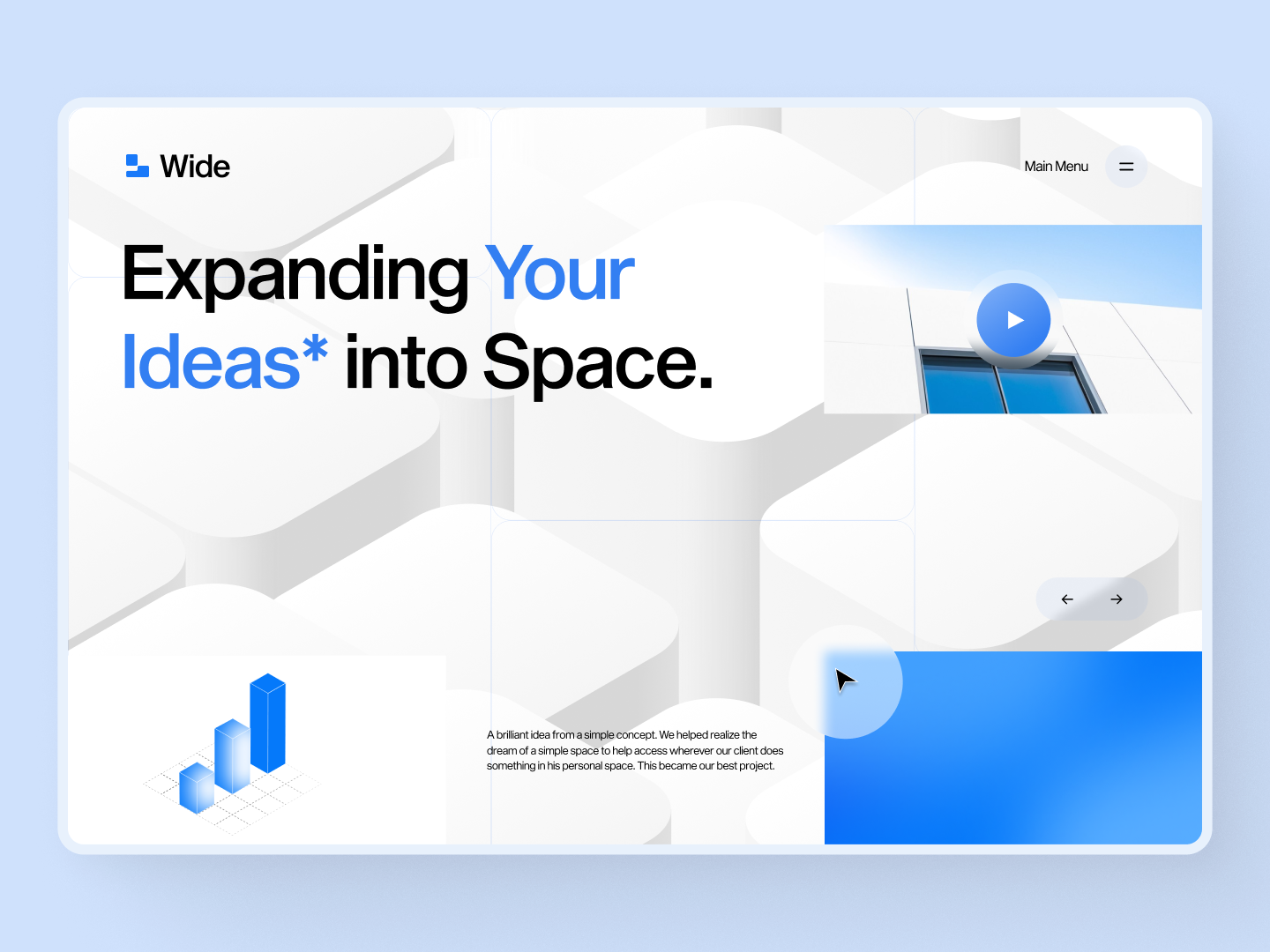 Architecture Agency - Website Design 3d architecture branding bulding city clean design company design home page illustration minimalist property service smart home ui ux website design