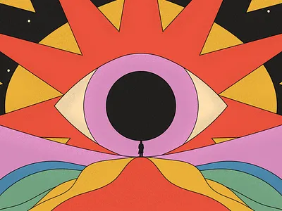 Psychedelic Poster experimental graphic design illustration psychedelicart surrealism