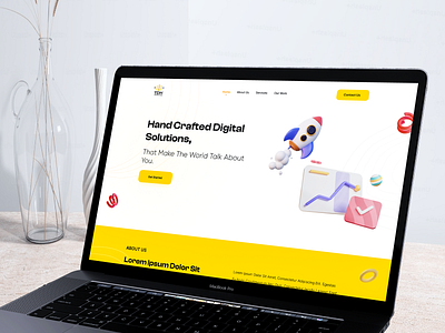 Digital Marketing - Website design 3d branding figma graphic design homepage ui uiux web design