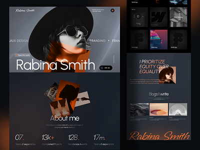 Portfolio Landing page UI 💎 design landingpage minimal portfolio ui uiux user interface webdesign website