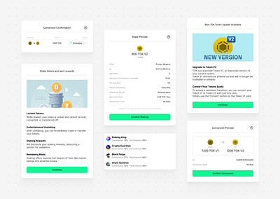 Crypto Staking Modals alert bordeaux clean crypto cryptocurrency figma french designer info interface design modal staking