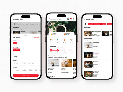 Food and Beverage Mobile App Design cafe coffe shop design fnb food and beverage illustration mobile design product design ui ui design ux ux design ux research