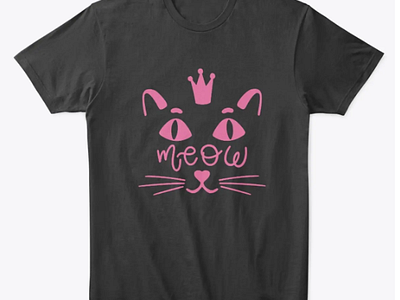 “Meow” cat t-shirt design! cat catfashion catlovers catloversclub catstyle cattee catteeth cattshirt fashionstatement giftideas kittywear purrfectdesign uniquetshirt