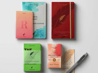 Apne Shayar - Branding brand branding card diary drama ink ink pen invite journal love love letter notebook pain pen personal poet poetry romeo and juilette write writer