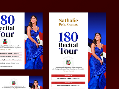 Poster Design Proposal - 180 Recital Tour design flyer graphic design poster