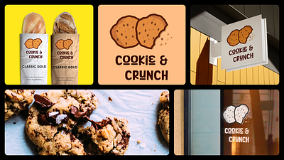 Cookie & Crunch - Visual Identity bakery biscuits brand branding bread caramel chocolate cookie crunch honey nuts sweets visual visual identity