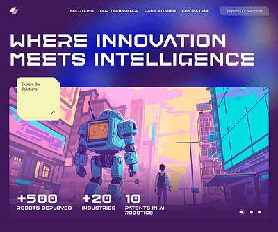 futuristic hero section ai design futur hero section ui