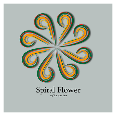 Spiral Flower artcommunity artistic colorful creative designinspiration digitalart floraldesign graphic design graphicdesign illustration logo logodesign natureinspired spiralflower vectorart