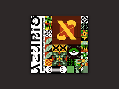 Earthy Patterns black design experimental experiments flat geometric geometrical graphic design graphicdesign green illustration pattern patterns red terracota type typography white yellow