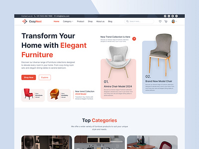 Furniture Store Hero Section figma furniture furniture store hero section hero section design ui ui design ux