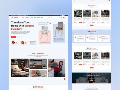 Furniture Store Hero Section figma furniture furniture store hero section hero section design ui ui design ux