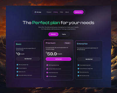 Pricing Page Exploration UI Design landingpage pricing pricingpage ui uidesign ux uxdesign web webdesign