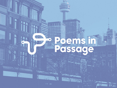 Poems in Passage Logo brand design brand identity branding logo logo design poetry poetry branding subway branding toronto toronto branding toronto transit transit ttc