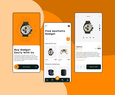 E-commerce gadget- app | UI Design app branding design e comarce figma motion graphics ui ux