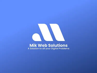 Logo Design for Mik Web Solutions (Web Agency) adobe adobe illustrator agency logo branding design graphic design illustration it logo logo vector web design logo web logo