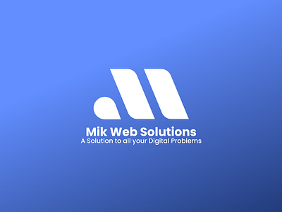 Logo Design for Mik Web Solutions (Web Agency) adobe adobe illustrator agency logo branding design graphic design illustration it logo logo vector web design logo web logo