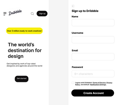 SIGN UP PAGE dailyui design graphic design ui