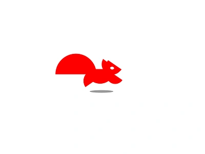 squirrel logo animal fox friendly logo logo design minimal modern motion move run sport squirrel