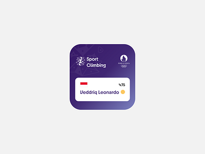 Indonesia Medals Paris 2024 olympics ui ui design user interface ux widget