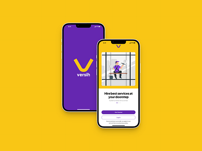 Versih - Cleaning Services App cleaning services design app design ui mobile app mobile design prototyping ui uiux user experience user interface wireframing