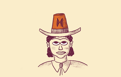 Mailchimp Illustration brand illustration branding character illustration design drawing hat illustrated illustration illustration library intuit intuit mailchimp mailchimp procreate siren sketch western