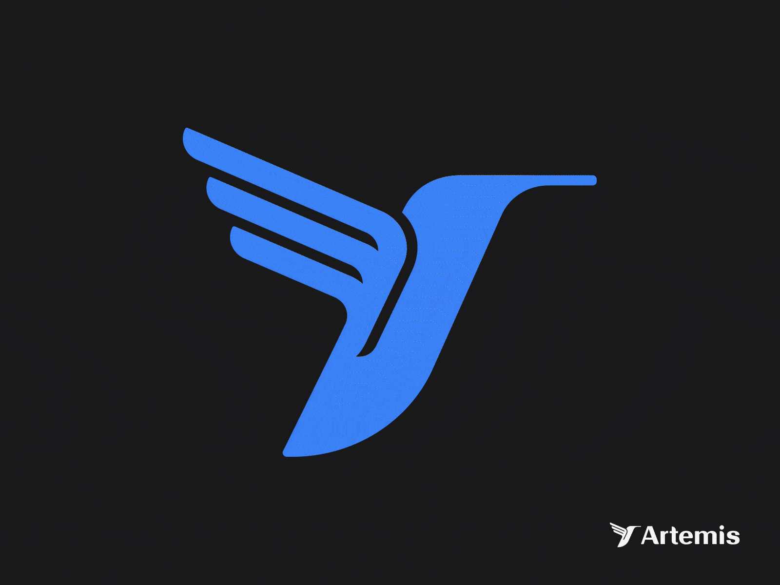 Artemis bird branding bread clean humming bird logo simple