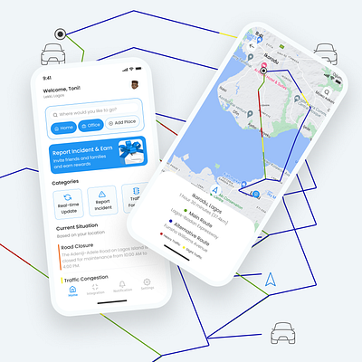 Trafic Management App UI design product design ui uiux