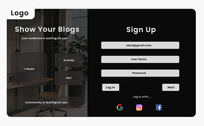 Signup Page - Web UI branding design graphic design inspiration typography ui ux