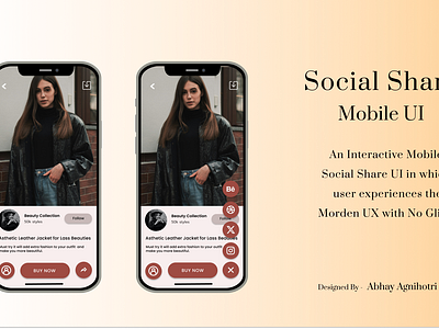 Social Share UI 🔥🔥😎 branding design graphic design illustration inspiration logo typography ui ux vector