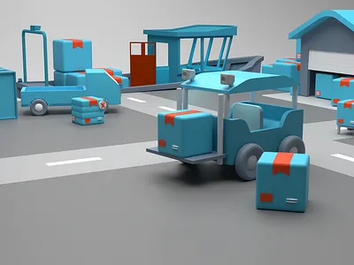Elevate Your Logistics Projects with 3D Realism 3d 3d icons 3d illustrations blender logistics icons ui
