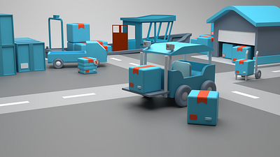 Elevate Your Logistics Projects with 3D Realism 3d 3d icons 3d illustrations blender logistics icons ui