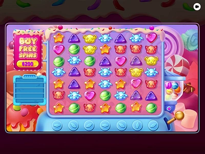 Candy Crash Slot Game animation betting blockchain casino casino game crypto gambling game game design gaming igaming illustration motion graphics slot slot game slots win