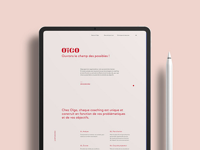 Oïgo coaching Design UI/UX - Chorégraphie de contenu animation branding graphic design motion graphics ui