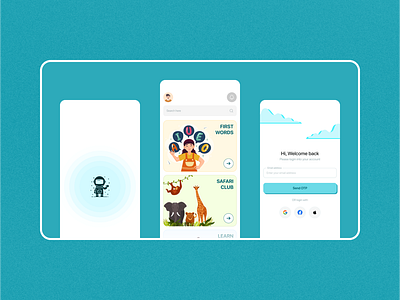 Kids Learning Application application design ui ux