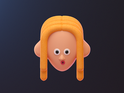 Blonde girl 3d 3dart 3dillustration blender blonde c4d character chica cute design girl illustration nice render sweet vago3d