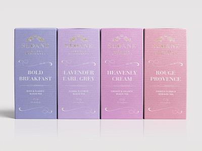 Sloane Tea Package Design box design brand design brandidentity branding coffee coffee design coffee packaging cpg design food and bev food packaging graphic design label design package design packaging tea tea design tea packaging