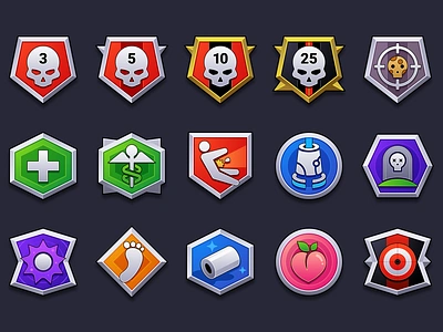 Project Dragon: Medals achievements badges gaming medals