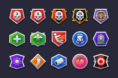 Project Dragon: Medals achievements badges gaming medals