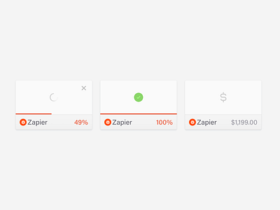 Attachment component app attachment banking banking app clean component design email loading message saas ui widget