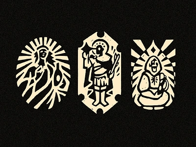 St. Jory (Winery) - Tryptic 3/4 ✦ Logo/Icon/Symbol beverage branding catholic church divine graphic design holy illustration logo logodesign logotype package priest religious saint saints seal symbol wine winery